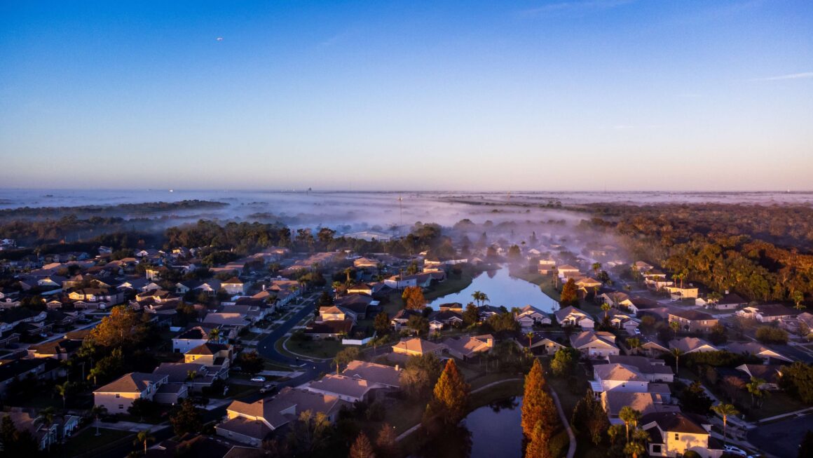Sanford, FL at sunrise.