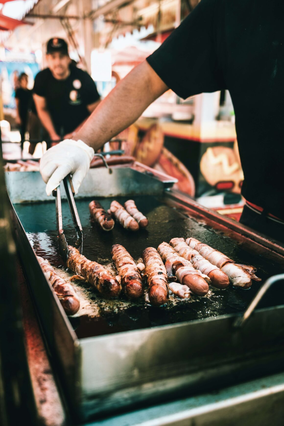 Grilling up lunch while on vacation in Santa Maria.