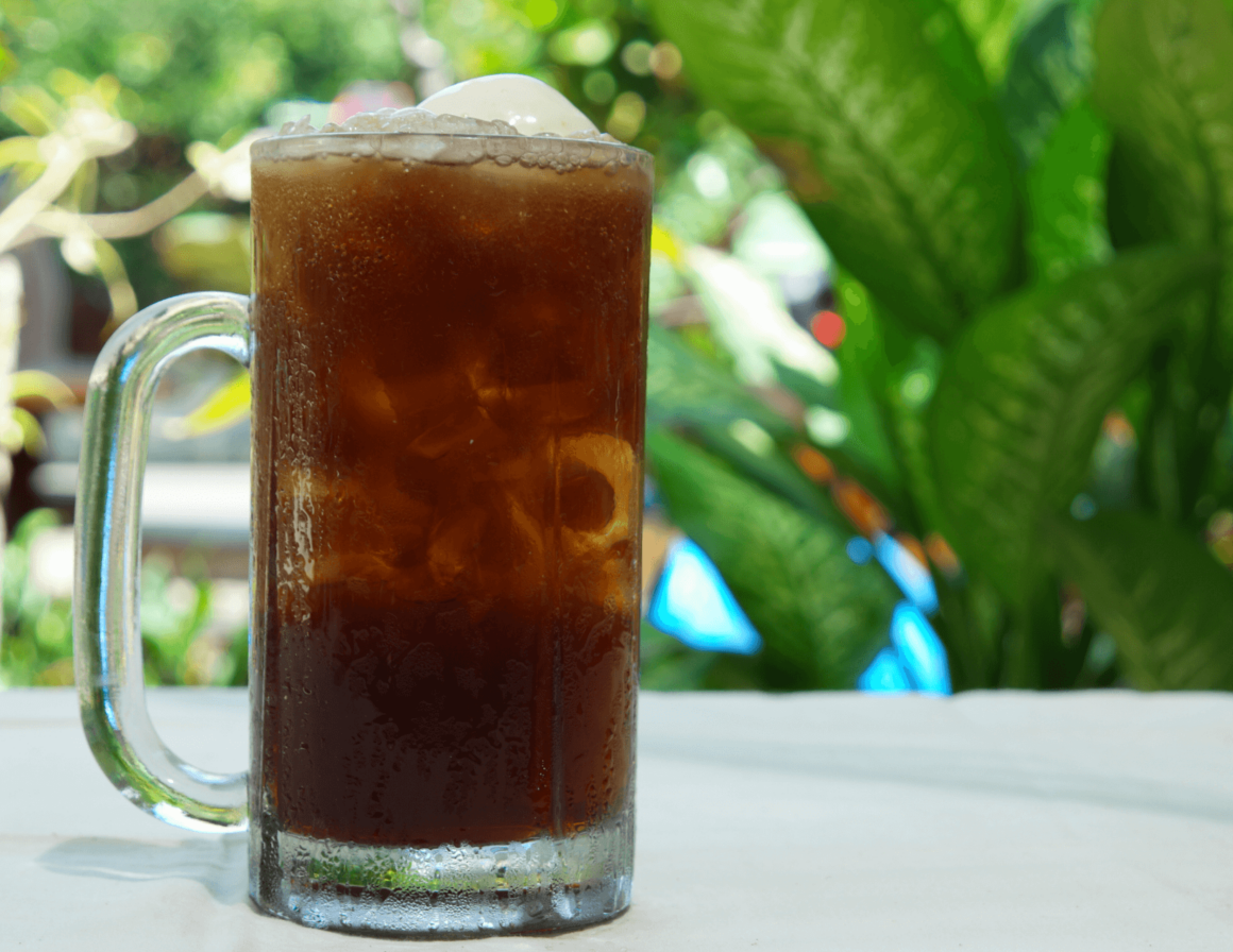 A root beer float at Pearly's Beach Eats in Clearwater, FL.